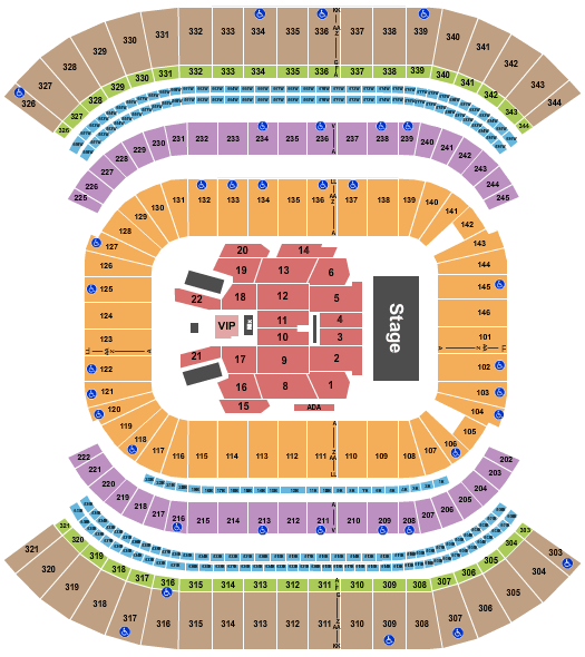 Nissan Stadium CMA Seating Chart